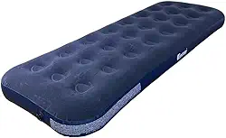 Colchão Inflável Solteiro, 191x73x22cm, PVC, Azul, Superfície Aveludada