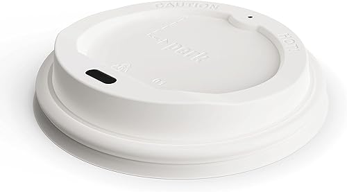 Miniatura 3 de Staples Perk PK54369 - Tapa de plástico para vasos calientes, 10/12/16 onzas, color blanco, 50/paquete