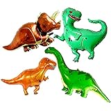 Giant Dinosaur Balloon Foil Set - 51 Inch, Large Dinosaur Balloons for Birthday Party | Dino Balloons for Dinosaur Party Decorations | Dinosaur Birthday Balloons | Dinosaur Birthday Party Supplies