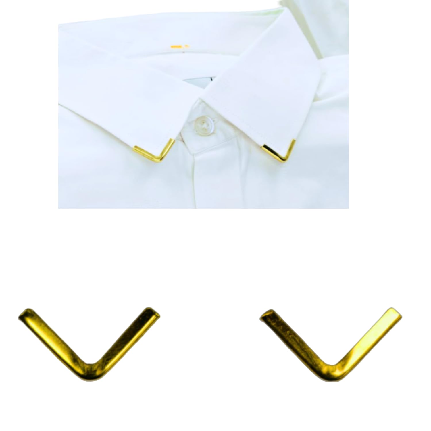 Ani Accessories Metal Collar Corner Tip V Shape Design Lapel Pin Badge Button for Men And Women Collar Clip Pin Brooch Shirt Accessories (Pack Of 4) (2 Pair) (Golden) (B0CP3XBQTP) Amazon Price History, Amazon Price Tracker