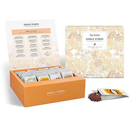 Tea Forte Assorted Tea Gift Set, 28 Assorted Loose Leaf Teas, Single