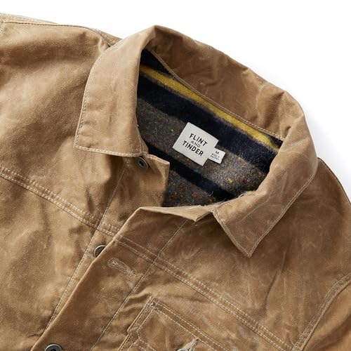 Huckberry Flint and Tinder Men's Wool-Lined Waxed Trucker Jacket, Built for Layering3