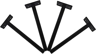 OSALADI Floating Shelves Brackets 4pcs Hidden Floating Shelf Bracket Heavy Duty Invisible Shelf Bracket Rack Hidden Floating Shelf Brackets