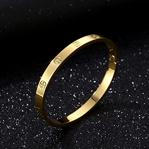 Women's Stainless Steel Bracelet Jewelry Crystal Bracelet With Cube Zircon Hinge Jewelry oval Bangle Christmas Valentines Birthday Gifts for Women3