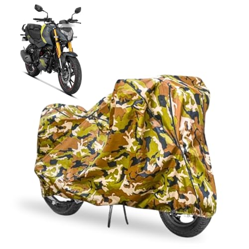 Image of Waterproof Bike Cover Compatible with Hero Xtreme 160R 4V All Weather, UV Heat Resistant, Dustproof, Triple Stitched, Windproof Elastic Bottom