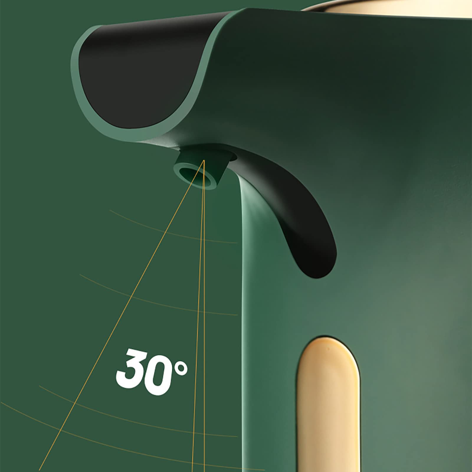 Dispenser Sapone Automatico, Dispenser Sapone Bagno 280ml Ricaricabile, Dispenser Sapone Cucina Non Touch, Dispenser Detersivo Lavatrice con Sensore IPX4 Impermeabile Verde