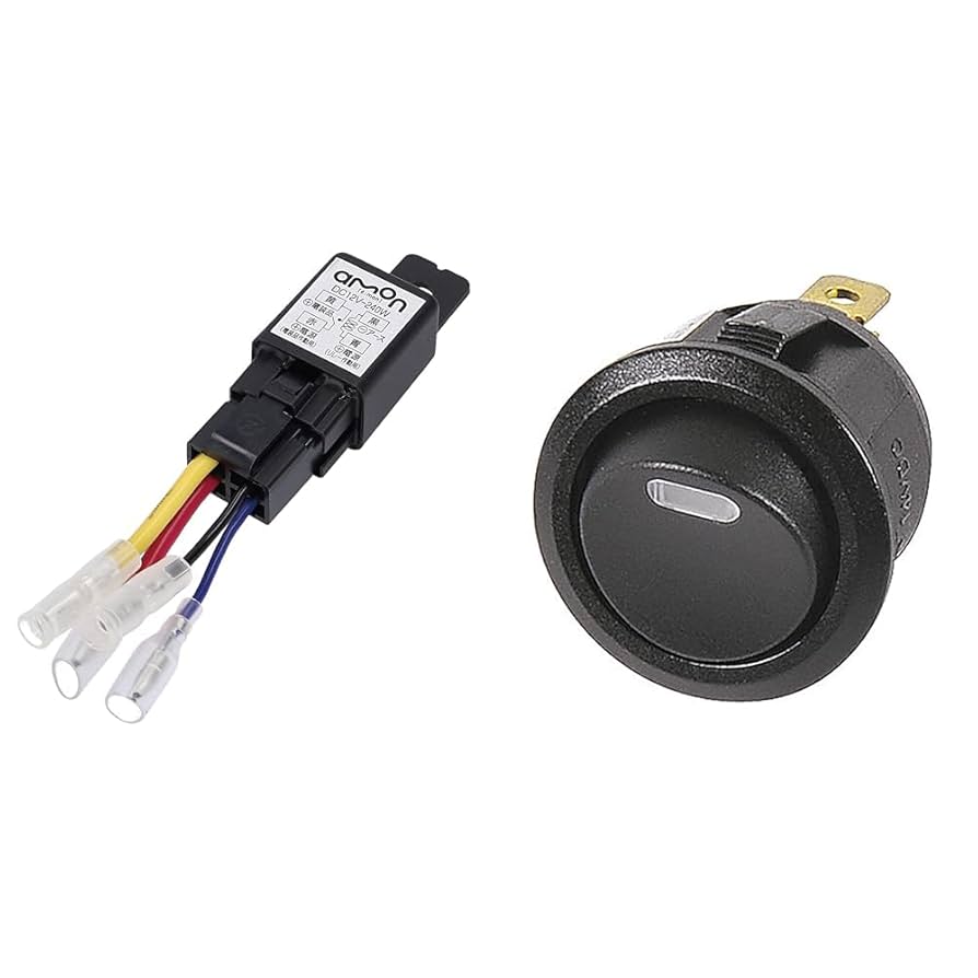 あもん Amazon | 【セット買い】エーモン(amon) リレー 4線(4極) DC12V