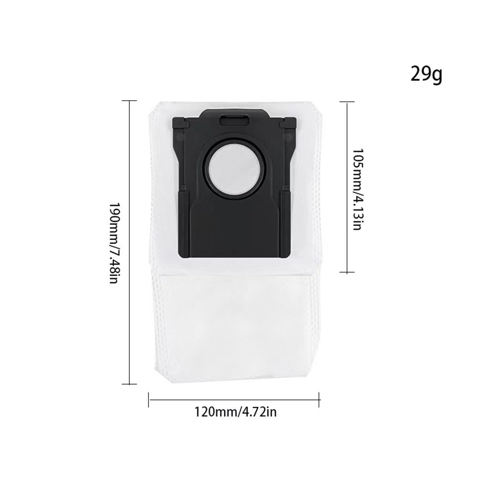 Compatible con Bolsa de Polvo for aspiradora Dreame / X40 Pro / X40 Ultra / X30 Ultra / S30 / S30 Pro/Accesorios de Repuesto for Bolsa de Polvo(16Pcs)