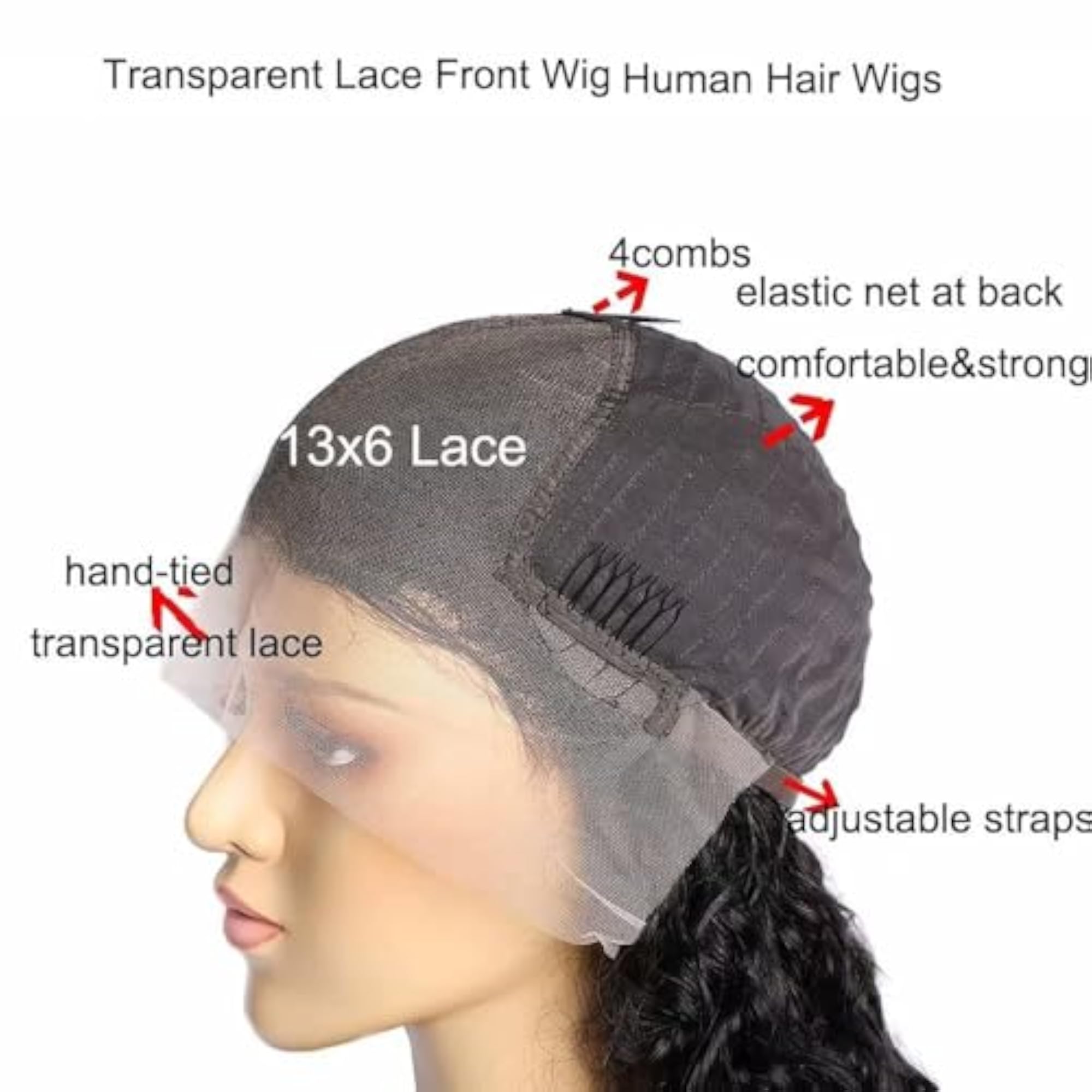 Full Head Coverage Straight Human Hair Wig