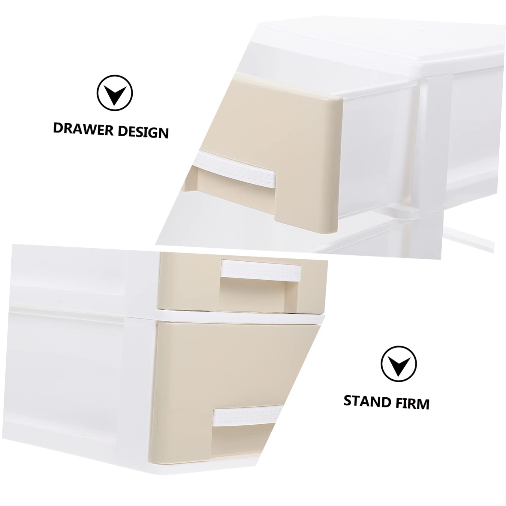 MAGICLULU Transparente Desktop Aufbewahrungsbox mit Schublade, 2-lagig