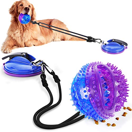 XIN YKY Pet Molar Bite Toy, Dog Chew Toys for Aggressive Chewers, Dog Rope Toys with Suction Cup for Teeth Cleaning