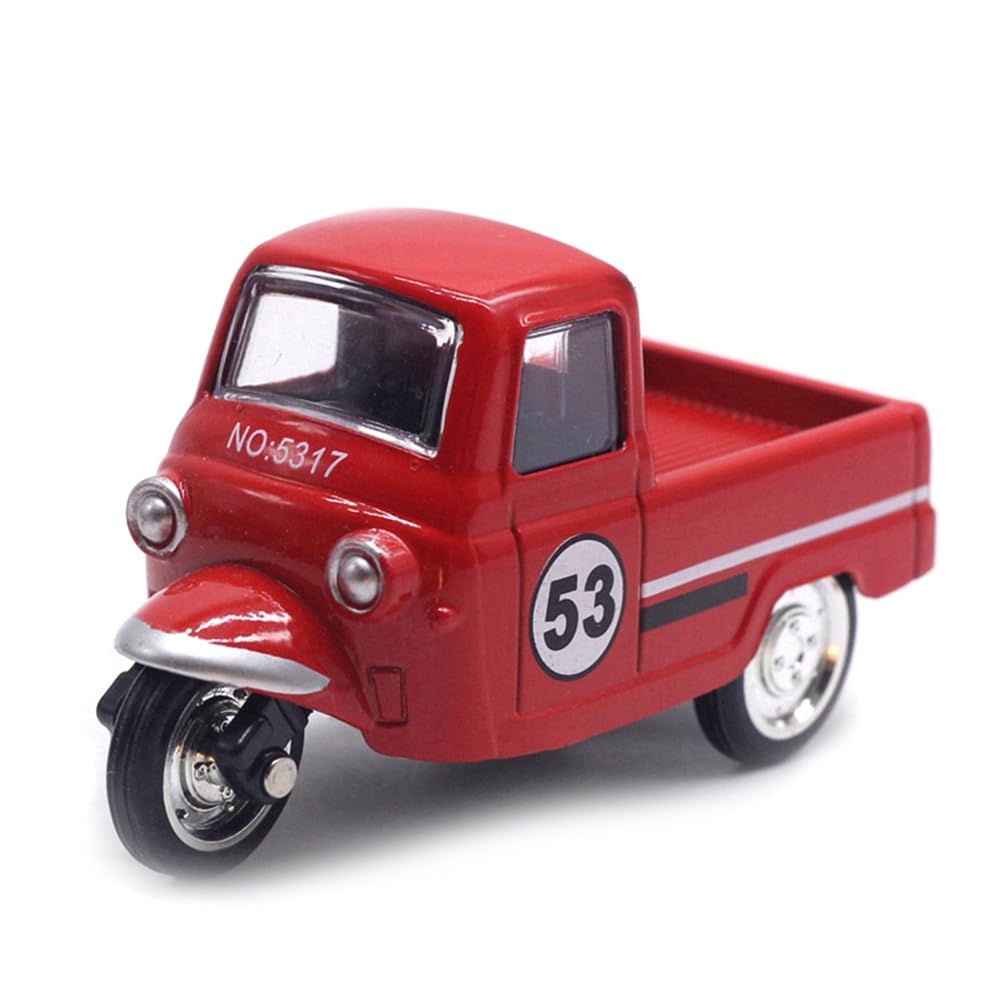 CTRLZS Vintage Tricycle Model Tricycle Adornment Tricycle Car Model Car Ornament Desktop Car Ornaments Statue A