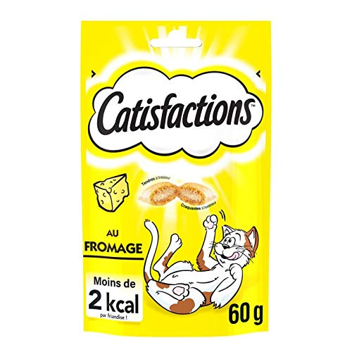 Catisfactions - Friandises Au Fromage pour Chats Et Chatons 60G - Lot De 4 Cover
