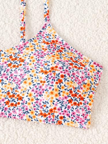 Image of Fanuerg Women's Ribbed Bikini Sets Scoop Neck Cheeky Swimsuit Textured Two Piece Bathing Suit