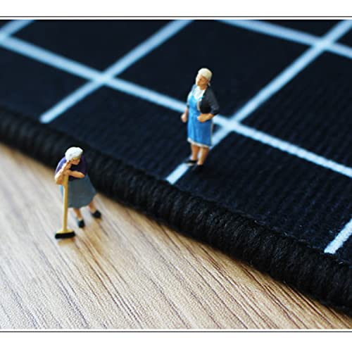 LekLai Wegverkeer Kids Rug, Kinderen Spelen Kruipen Mat Voor Educatieve & Plezier Met Auto's En Speelgoed Anti-Slip Baby Nursery Rugs,B,80X160CM - Afbeelding 4