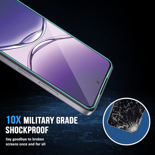Image of ArmourPro Military Grade Gorilla Tempered Glass Screen Protector Compatible for Oppo K13X with Edge-To-Edge Protector Coverage, Cable Protector and Easy Installation kit (6.67 Inch)