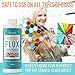 VICBTZT 8 oz Liquid Zinc Flux for Stained Glass Soldering, Stained Glass Flux for Soldering Work, Glass Repair and More, Easy Clean Up