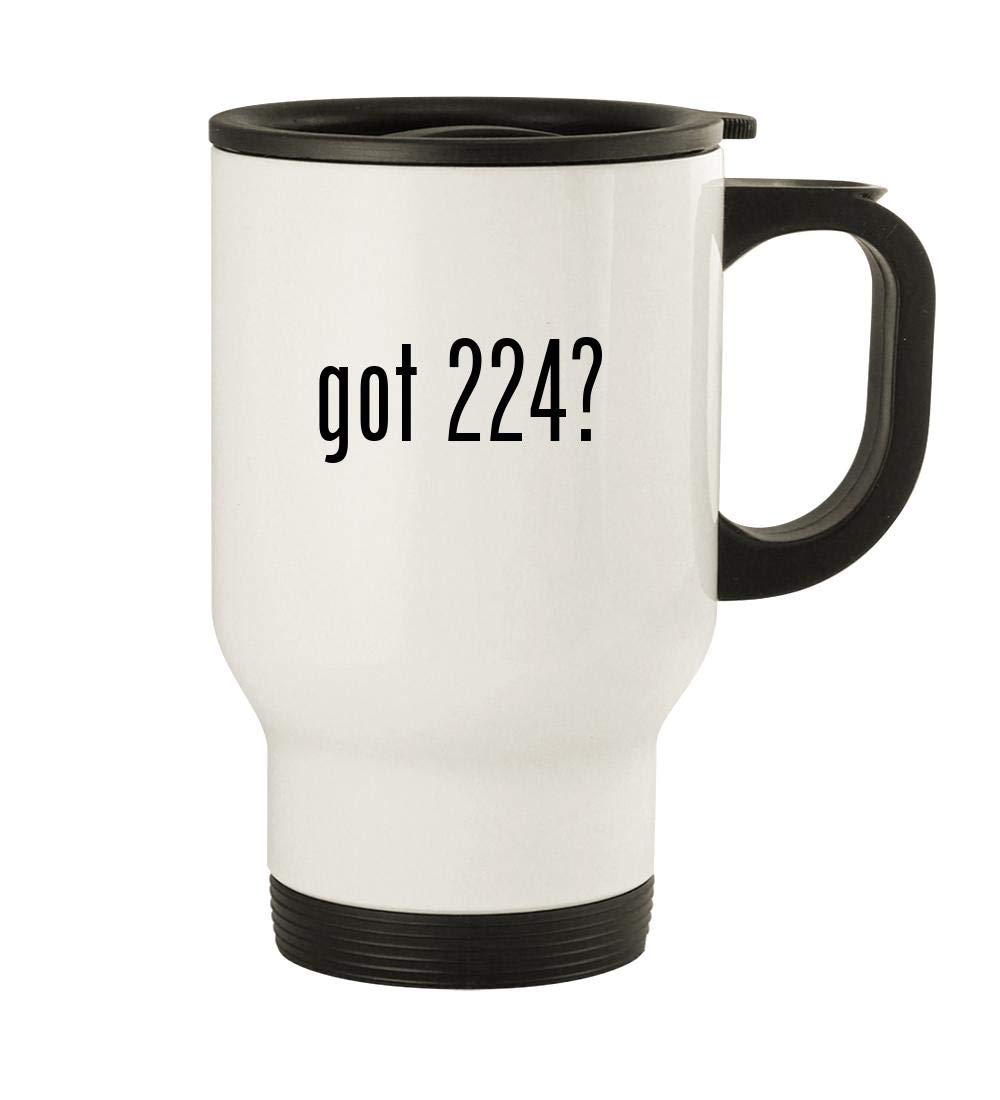 got 224? - 14oz Stainless Steel Travel Mug, White