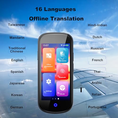 Language Translator Device No WiFi Needed, 2024 Two-Way AI Voice Translator for All Languages and Accents, 139+ Language Online Translation, 4" HD Offline/Photo Translation for Travel 6 Language Translator Device No WiFi Needed, 2024 Two-Way AI Voice Translator for All Languages and Accents, 139+ Language Online Translation, 4" HD Offline/Photo Translation for Travel - Image 4