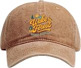 Wake Forest North Carolina Typographic Design Coffee Dad Hat – Unisex Soft Baseball Cap