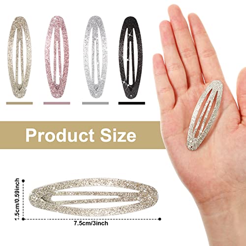 WILLBOND Oval Water Drop Metal Hair Clips #TOP17