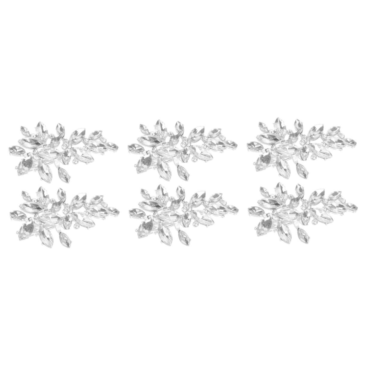 FOMIYES Juego De 3 Horquillas Para El Pelo Con Forma De Hoja Elegantes Horquillas Para El Pelo Para Novia Tocado De Novia Horquillas De Moda Para Mujer 2 Unidades X 3