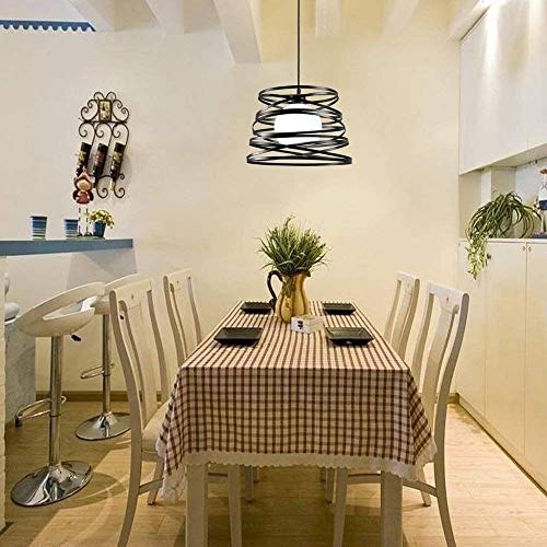 Plafonnier suspension industrielle en métal noir pour loft - 5