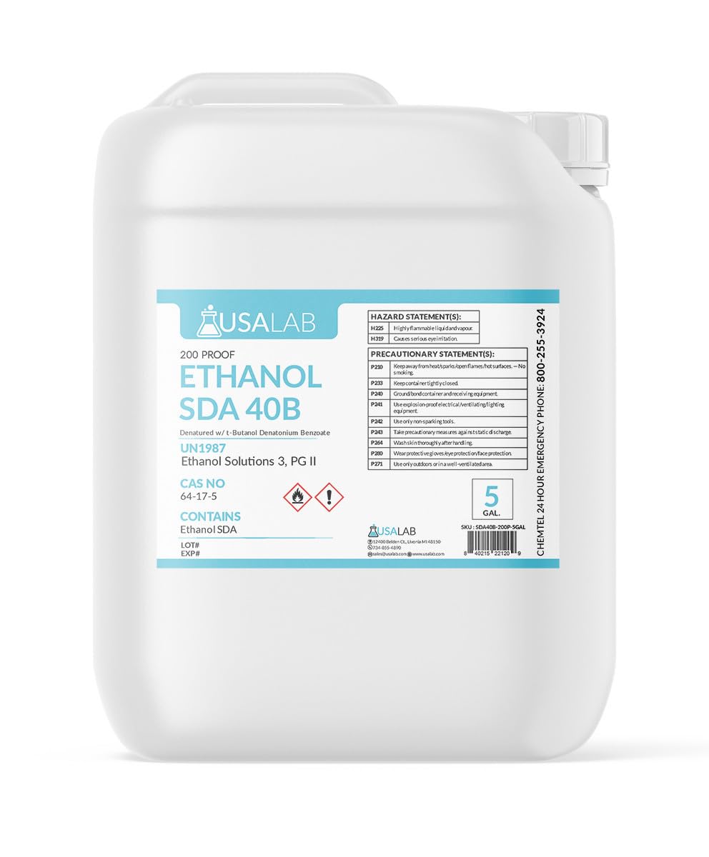 USA Lab Ethanol 190 Proof, SDA 40B (95%) - USAlab