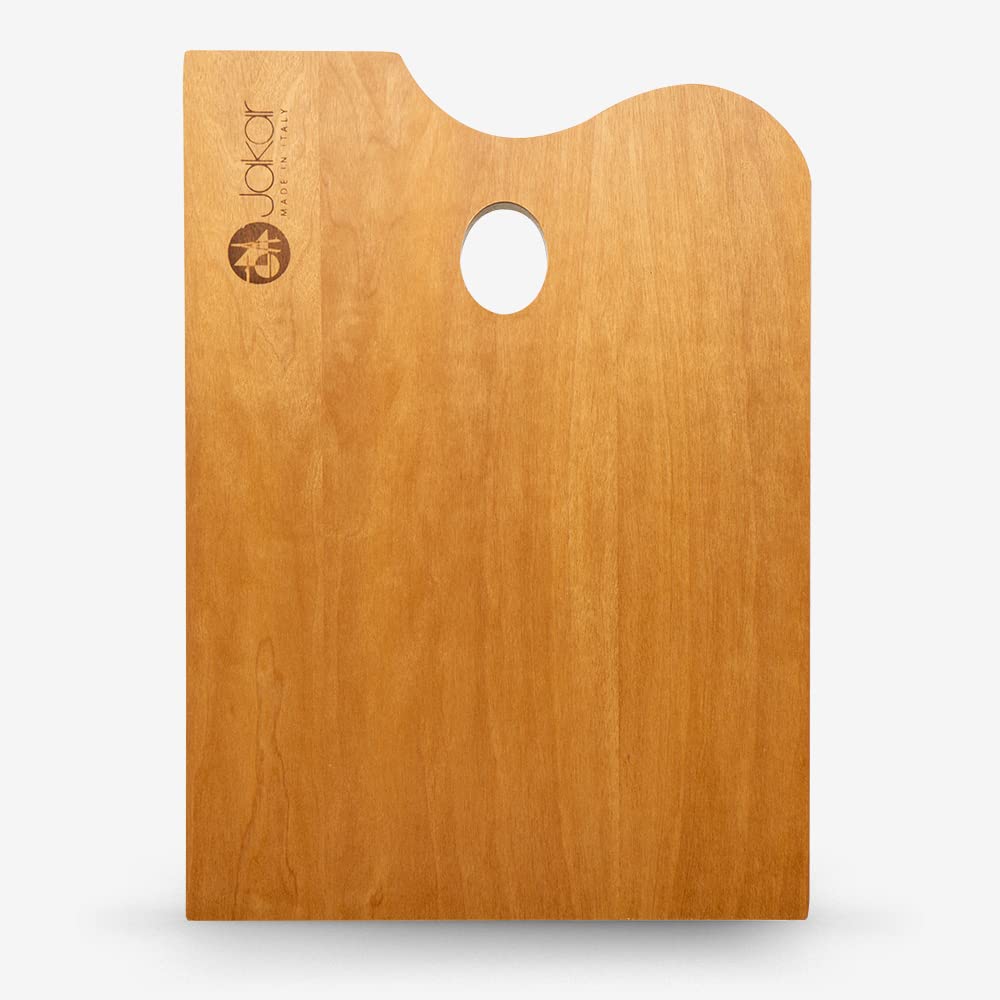 Jakar Artist Wooden Palette Walnut Oiled For Oil & Acrylic - Rectangular 35cm x 35cm