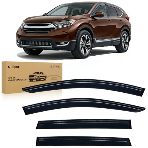 Image of Nilight Tape-On Window Visors for Honda CR-V 2017-2022, 4PCS
