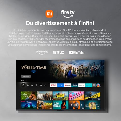 XIAOMI TV Pro 43 Pouces, 4K UHD QLED Smart Fire TV, HDR10+, L43MB-FPVEU