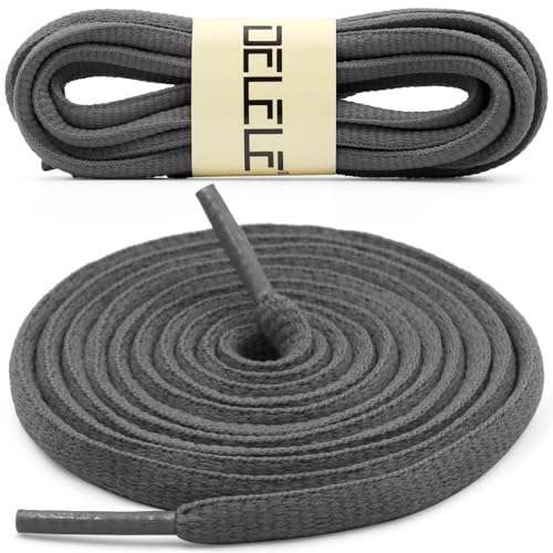 Image of DELELE 2Pair Oval Shoes laces 42 Colors Half Round 1 /4 inchAthletic ShoeLaces for Sport /Running Shoes Shoe Strings