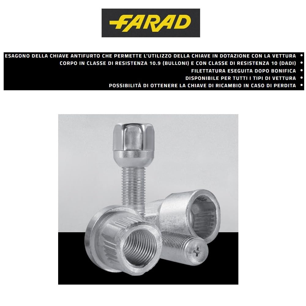 COMPATIBILE CON AUDI Q7 dal 2015 in poi (DB4) BULLONI ANTIFURTO PER RUOTA AUTO BULLONE PER CERCHIO IN LEGA 4 PERNI+2 CHIAVI