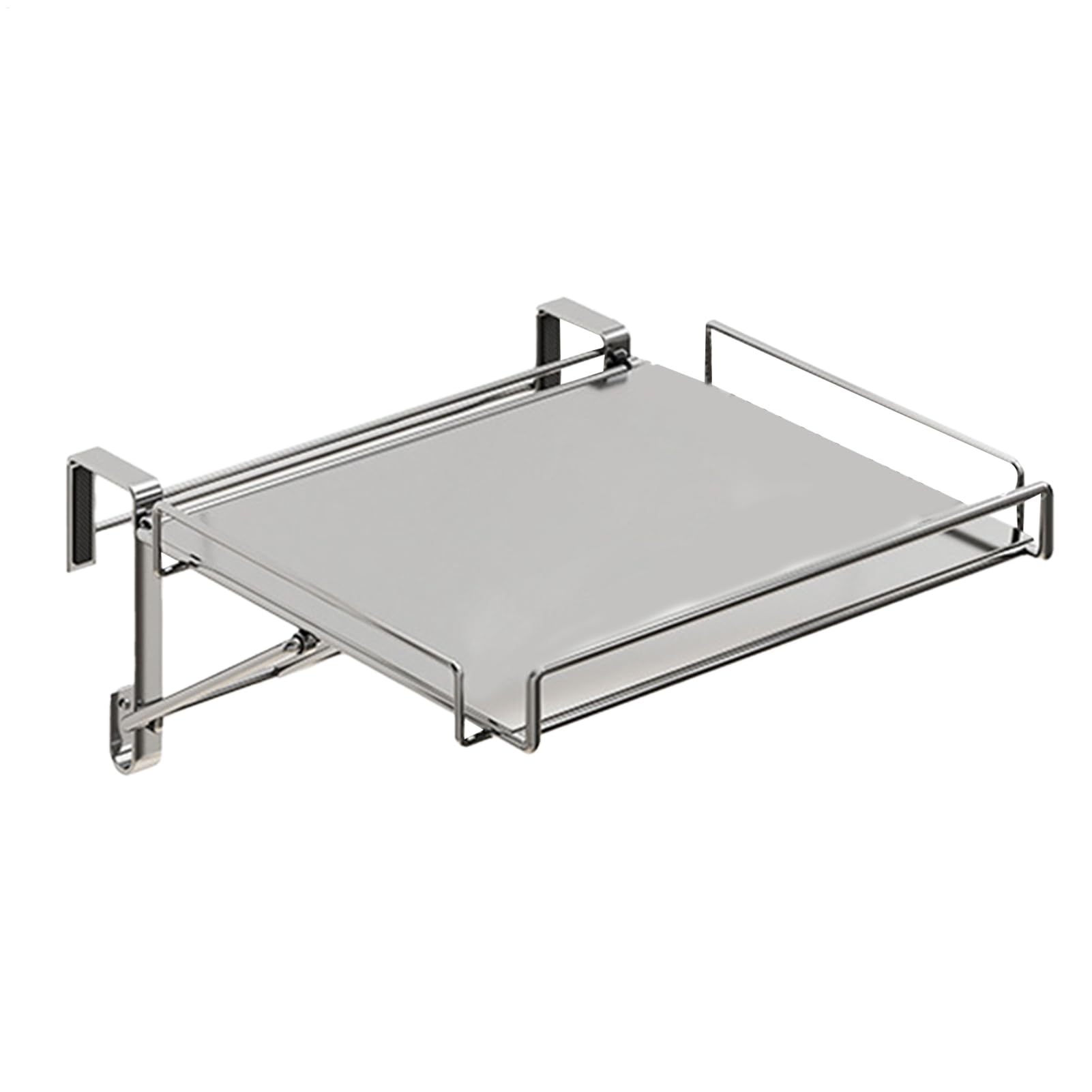 Organizador De Puerta De Armario Organizador Plegable de Puerta de Armario | Estante Perchero De Acero Inoxidable Para Cocina Baño Hogar Encimera Utensilios
