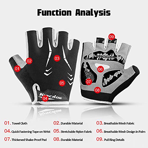 Luvas Esportivas, Andoer Luvas de ciclismo Luvas de esporte de escalada para bicicleta de escalada c