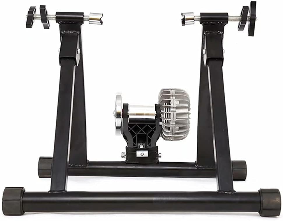Bike Stand for Indoor Riding Magnetic Bike Trainer Stand Premium Steel，Foldable Hydraulic Resistance Bicycle Riding Trainer，Indoor Mountain Road Bike Cycling Turbo Trainer