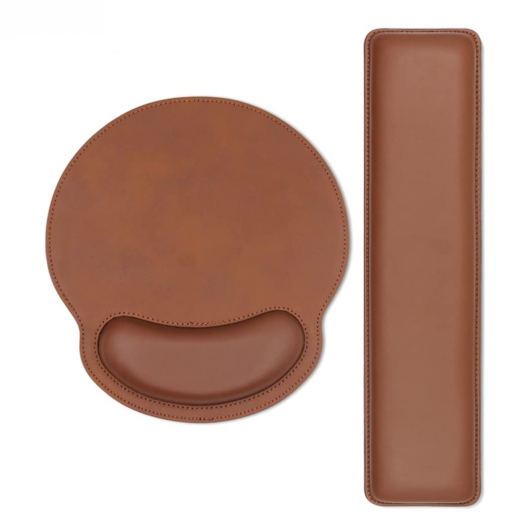 Leather Pad Keyboard Wrist Rest Ergonomic Hand Mats Rubber Base White-Patch Five-Pointed star4