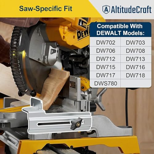 Image of Crown Stops for Miter Saw - Simplifies Compound Angle Cutting, Heavy Duty Crown Molding Jig Fits DEWALT DWS780 DW718 DW716 & Other DEWALT Models