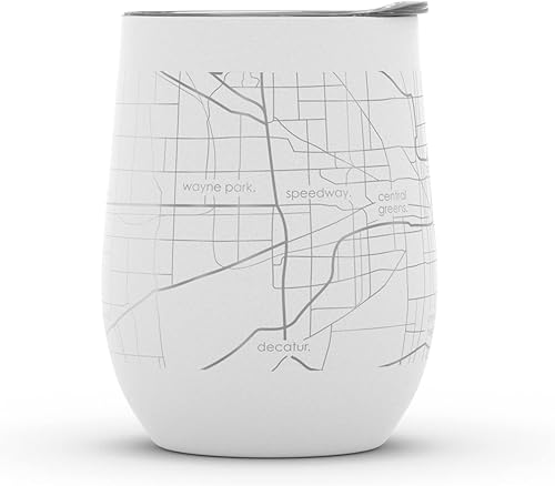 Vista 475 de Well Told Lexington Kentucky Map - Vaso de vino aislado con grabado de mapa de Kentucky, taza de acero inoxidable grabada (12 onzas, verde domingo)