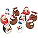 JOYIN 3" Christmas Holiday Character Rubber Ducks for Fun Bath Squirt Squeaker Duckies, Toy, School Classroom Prizes Ducky, Stocking Stuffers and Party Favors (10 PCs)