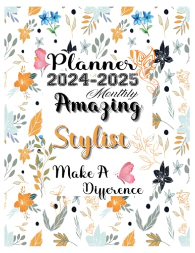 Stylist Gift: Planners for Stylist: Two Years Monthly Planner & Personal Appointment Scheduler, Logbook with 24 Months Calendar