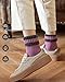 IIG 5 Pairs Womens Cute Fashion Knit Wool Socks Thick Warm Winter Crew Socks Gifts for Women (Super thick 01-5 pairs)