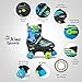 Xino Sports Adjustable Roller Skates for Kids - Illuminating LED Light-Up Wheels, Durable and Comfortable Design for Boys, Skating Fun (Black, Medium 1-4)
