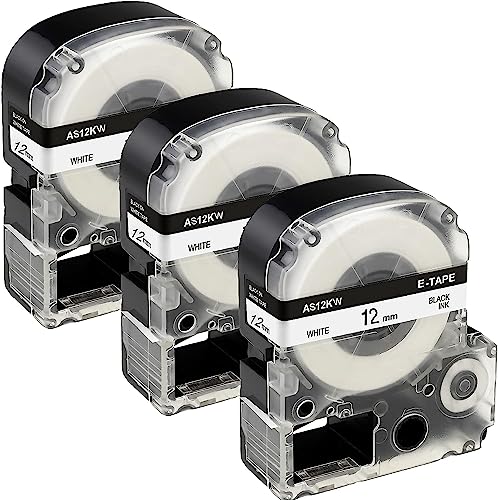 Ruban LK-4WBN noir sur blanc pour résoudre les problèmes d'archivage Epson