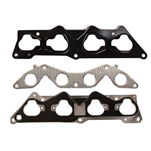 Evergreen Engine Rering Kit FSBRR4034EVE Compatible With 01-05 Honda Civic 1.7 D17A2 D17A6 Full Gasket Set, 0.25mm / 0.010" Oversize Main Rod Bearings, Standard Size Piston Rings