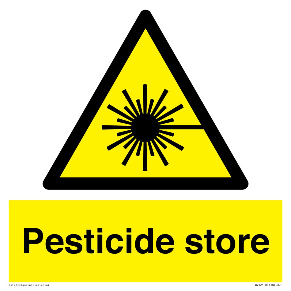 Pesticide store Sign - 200x200mm - S20