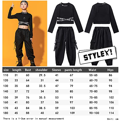 Ensemble vêtement hip hop fille avec pantalon cargo stretch et crop top - 2