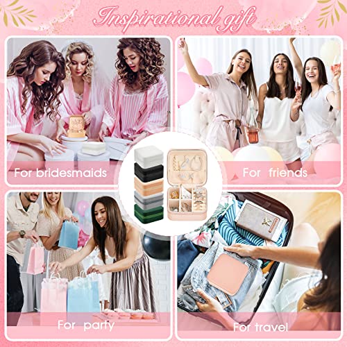 6 Pcs Travel Jewelry Case Jewelry Travel Organizer Small Jewelry Box Bridesmaid Gift Boxes Mini Storage Organizer Storage Box(Multicolored) #TOP6