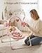 Baby Swings for Infants, Baby Girl Swing for Newborn, Portable Infant Swing with Music, Adaptable Speed, Timing, Soft Cushion, 0-9 Months 20 lbs(Pink)