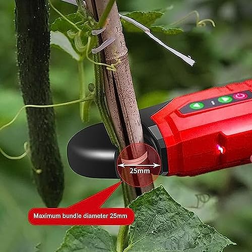 Atadora de plantas a batería de litio, herramienta de jardín eficiente para asegurar tomates y verduras